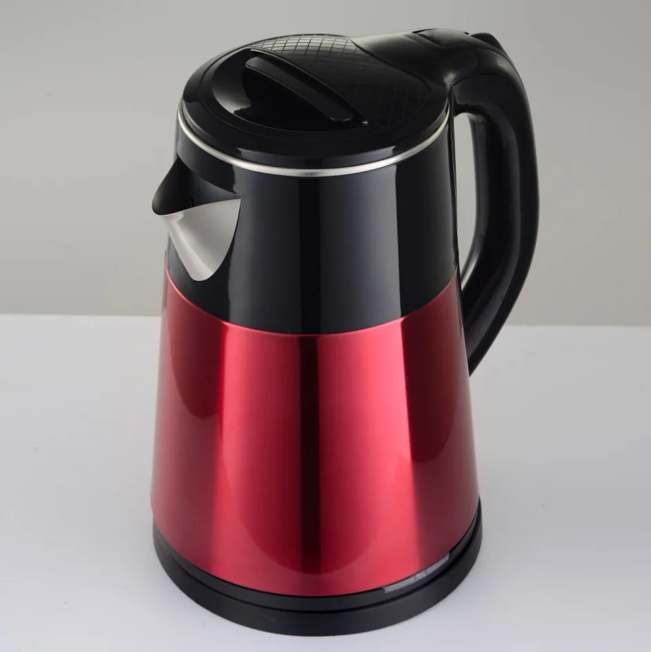 Color double-layer stainless steel electric kettle household hotel electric kettle 2.0L high-quality kettle