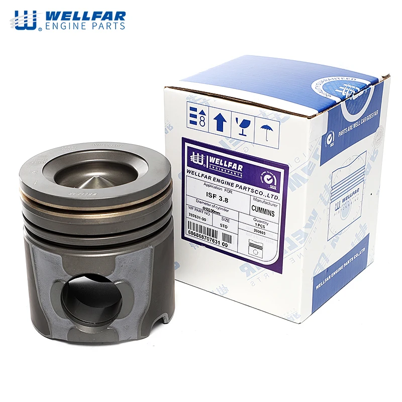 Wellfar Engine piston and clamp 102mm  ISF 3.8 for diesel Engine Parts