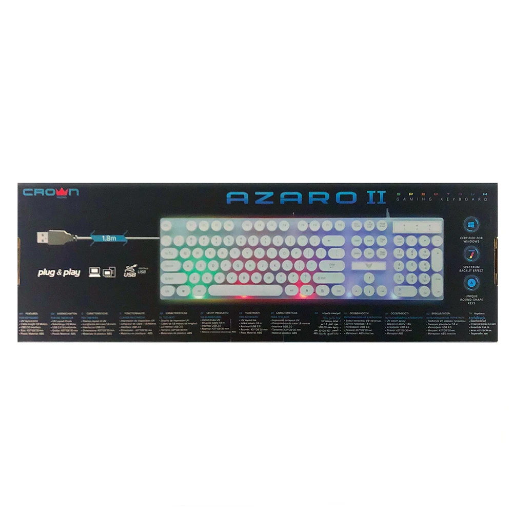 Crown Micro ergonomic and comfortable laptop gaming keyboard  CMK-511