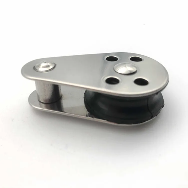 Small Boat Sailing Pulley Stainless Steel Nylon Rope Pulley Sailboat Pulley