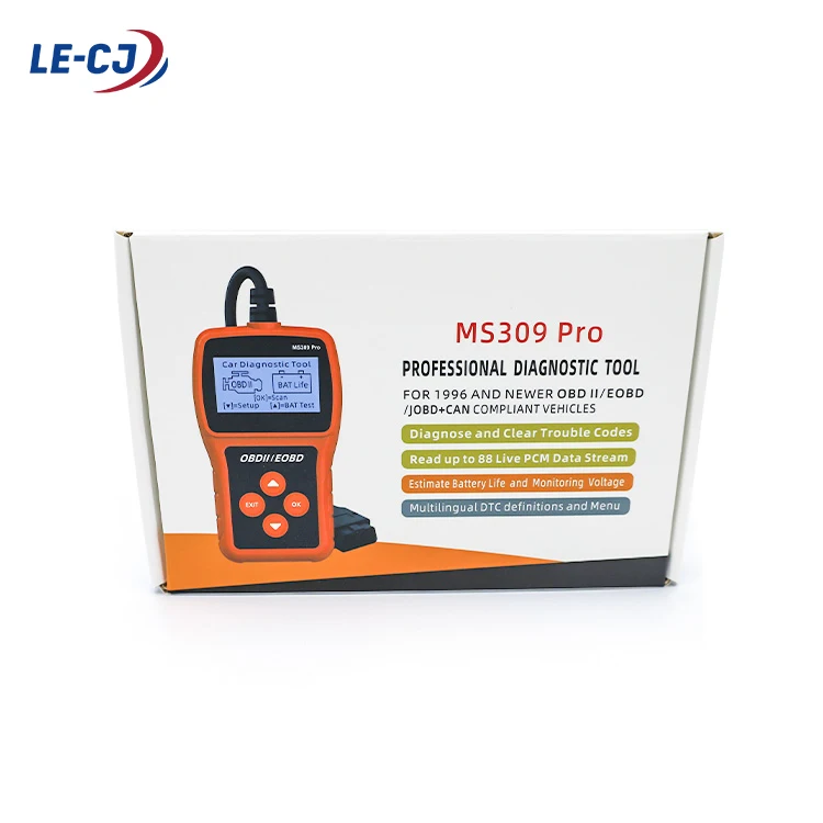 MS309 Pro Battery Tester Car Fault Detector OBD2 EOBD Scanner Code Reader Auto Engine Diagnostic Scan Tool