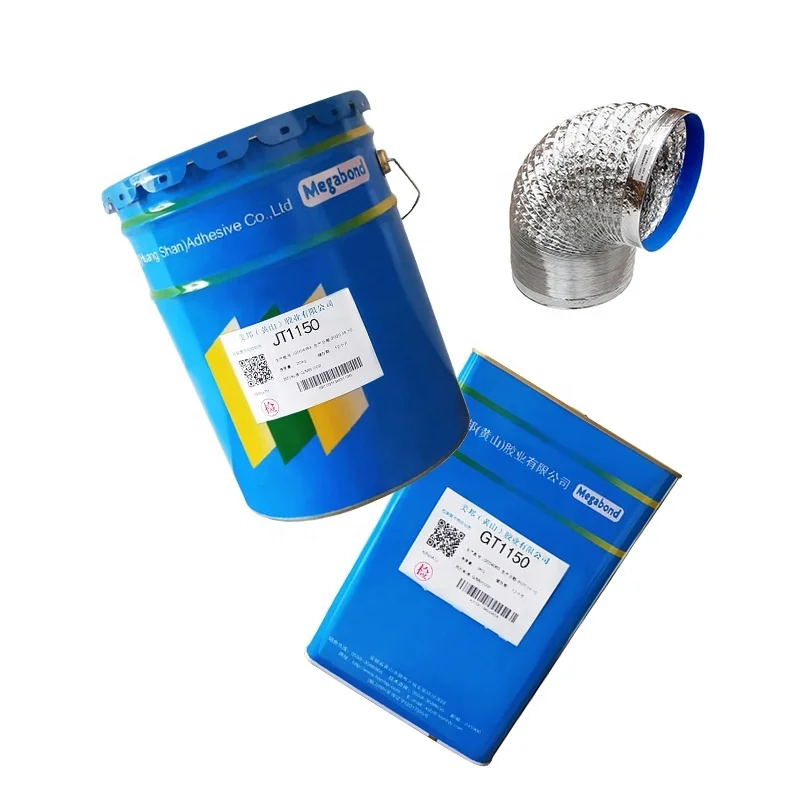 JT1150 China factory solvent based polyurethane adhesive good bonding strength for Al-plastic and copper-plastic composite