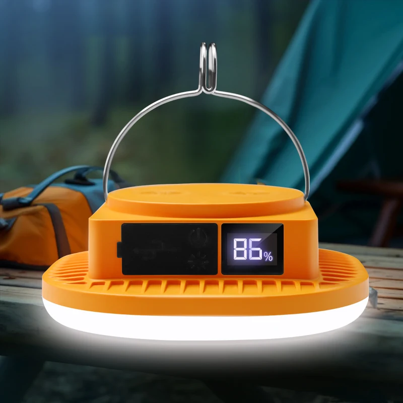 New Energy Rechargeable Portable LED Camping Light Emergency Solar Hook-Hang Outdoor Lamp