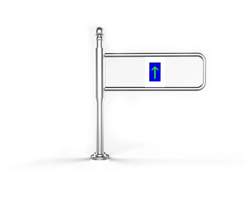 Заводская цена, ручной односторонний защитный ворот, поворотный турникет, барьер