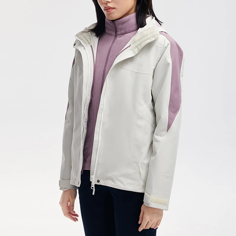 Customization Unisex Winter Outdoor Mountain Wear 2 Pieces Set 3in1 Men Warm Quilted Women Hiking Jacket