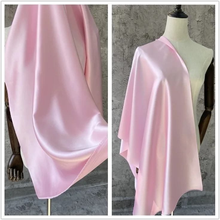 Chinese factory price wholesale high quality elastic acetate fabric satin stretch dyed fabric dress fabric 95gsm