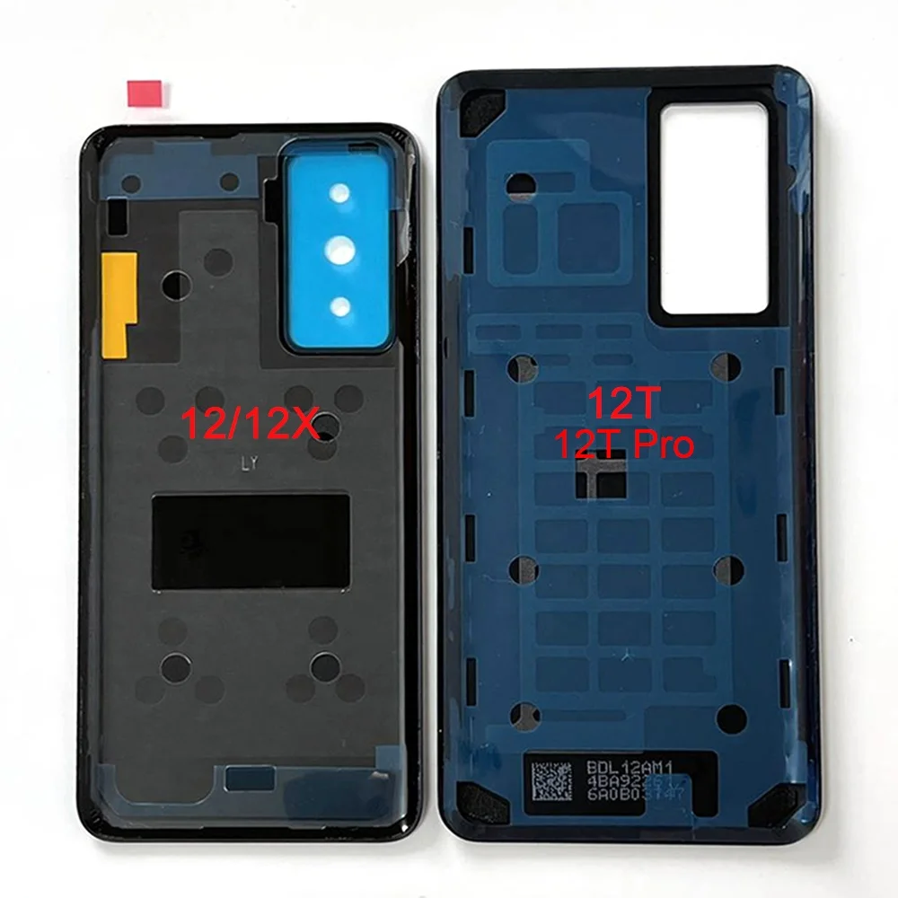Original Back Glass For Xiaomi 12X Battery Cover Mi 12 Rear Door Sticker Back Glass For Xiaomi Mi 12T Battery Cover 12T Pro