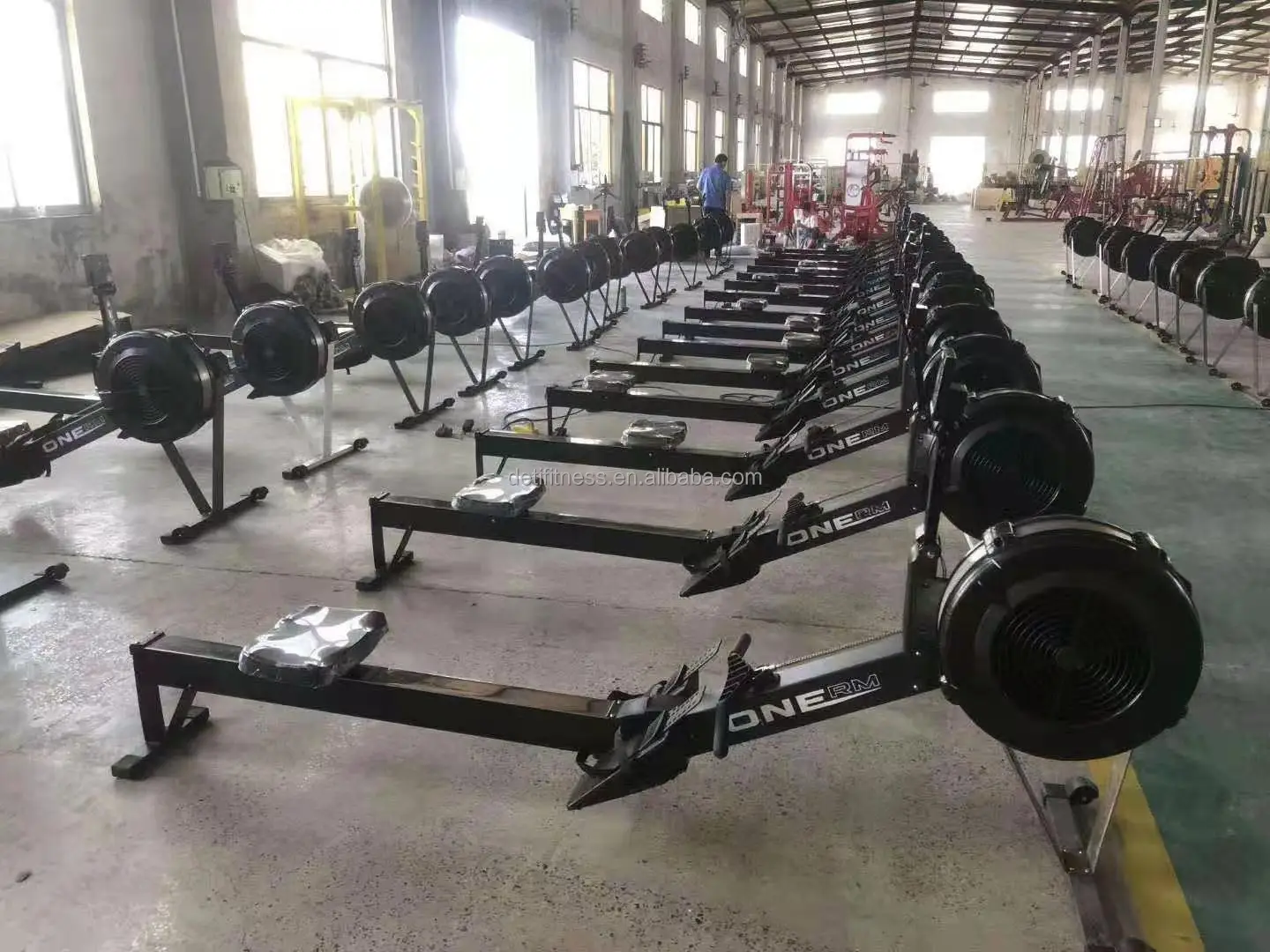 Commercial home gym fitness equipment Cardio Exercise magnetic rowing machine seated row machine air rower air rowing machine