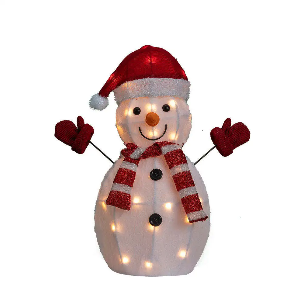Wholesale Cartoon Snowman Christmas Festive Home Decor Motif Lights