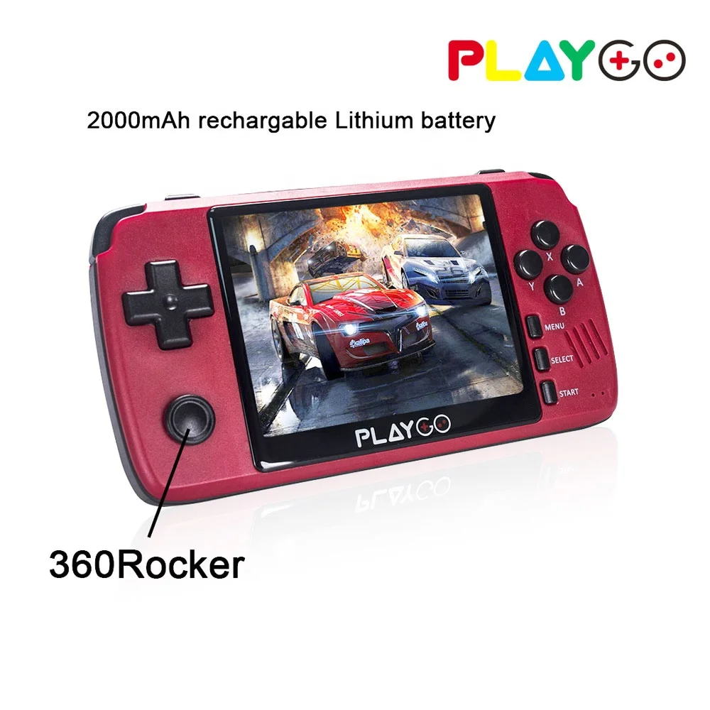 High Quality Hot Selling Red Pocket Player 3.5 Inch Ips Screen Preloaded 1000 Games Playgo Handheld Game Console
