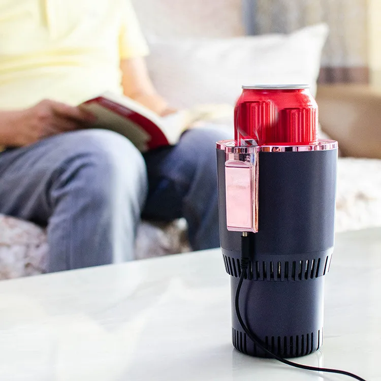 
Vehicle Mini Drink Cooler Holder Smart cooling cup Electric temperature display Cooling Cup 