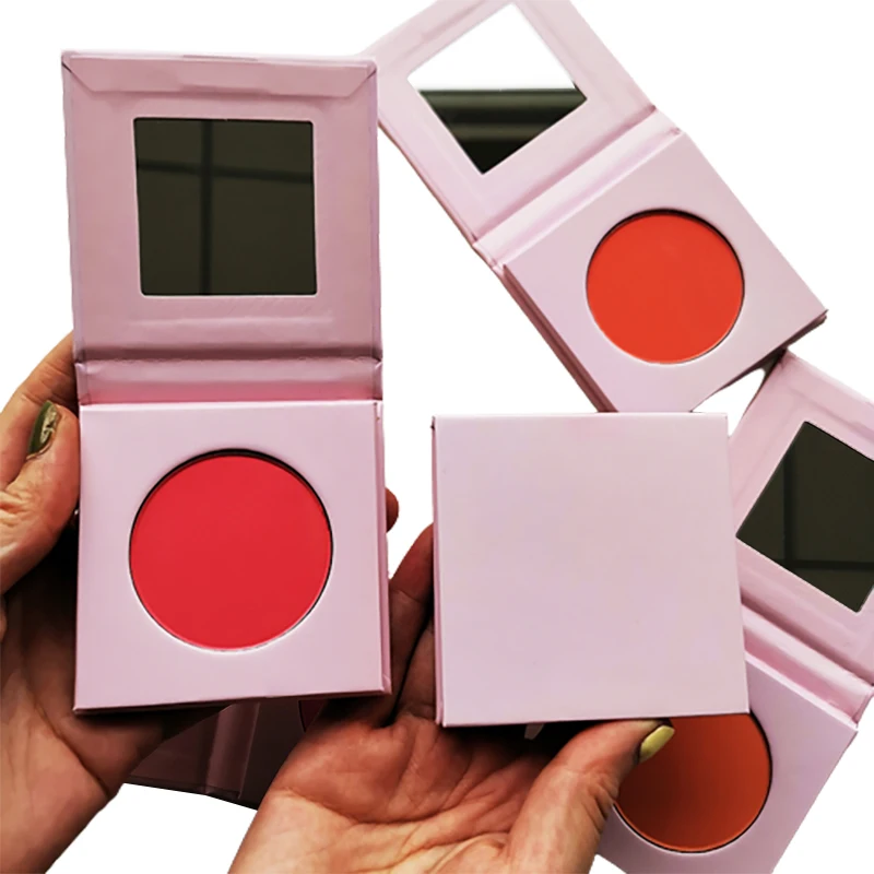 custom logo makeup cream blush single on make up blush private label blusher