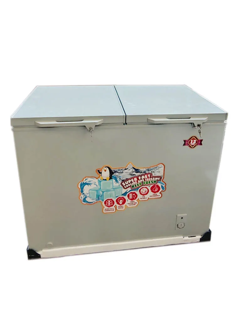 300L 220V/50hz R134a R600a top open double door deep freezer chest freezer