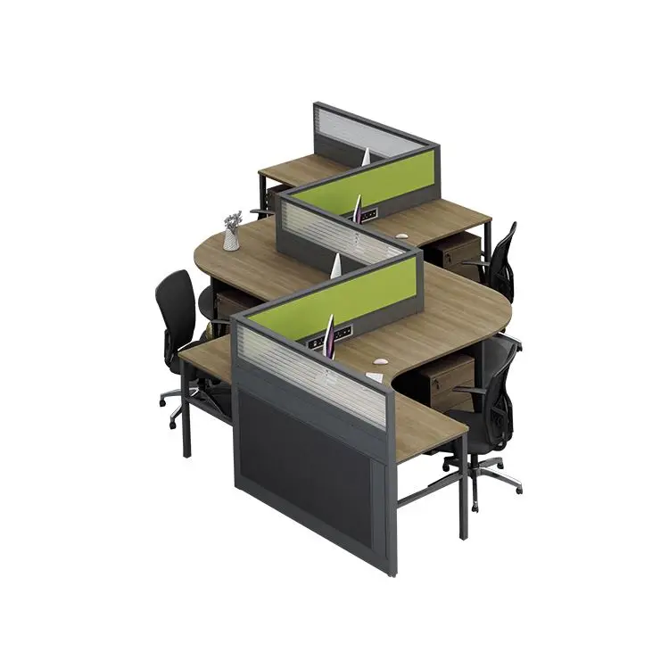 Modern design office furniture foshan shunde design of office aluminium frame partition