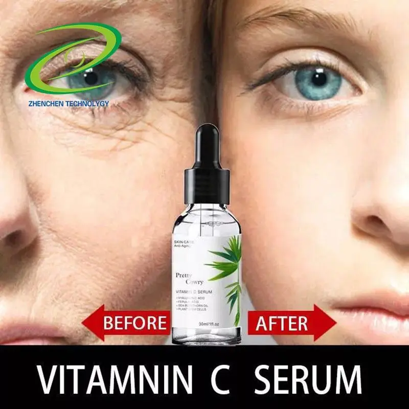 Skin care moisturizing whitening 100% nature anti aging vitamin c hyaluronic acid face serum