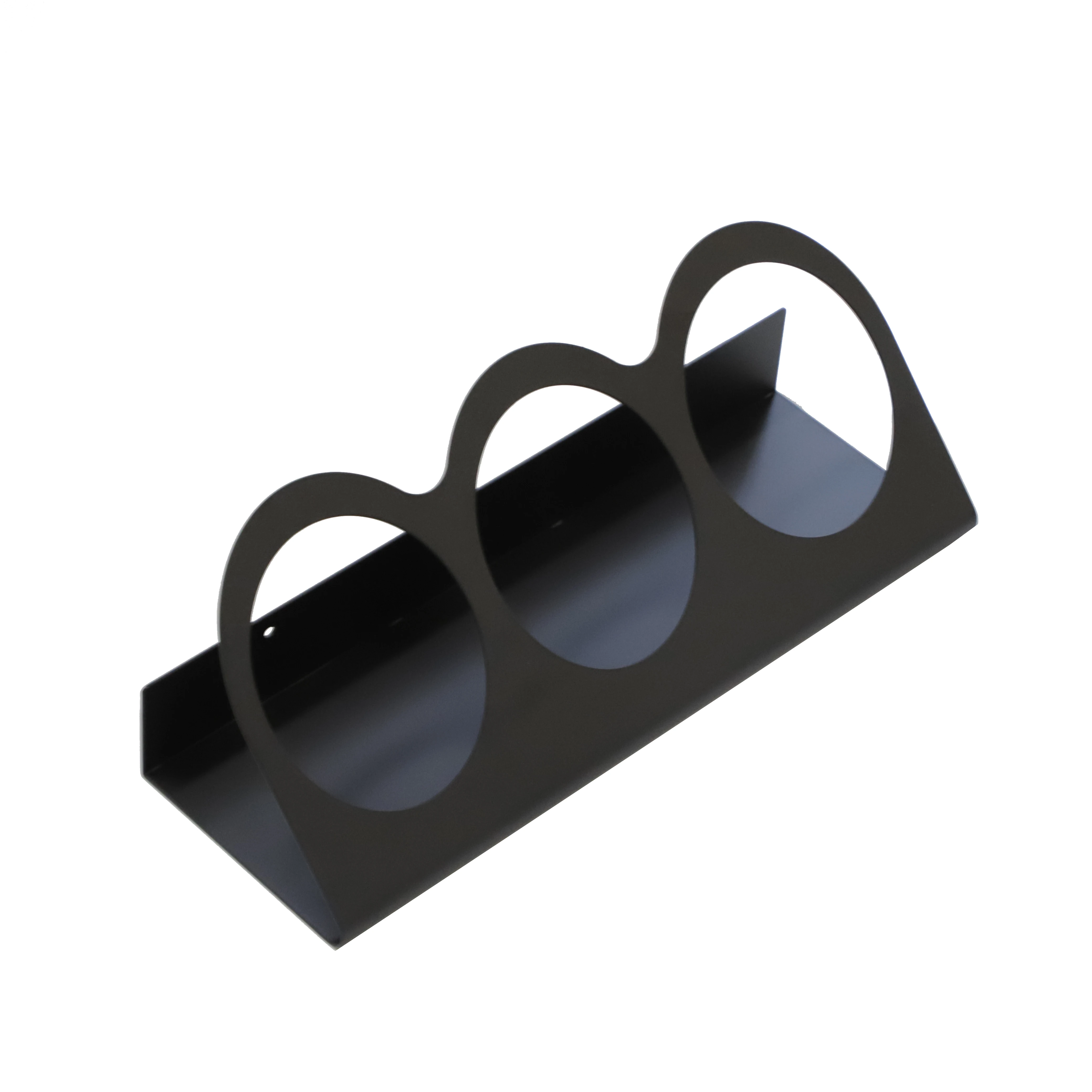 Stylish top quality home furniture design black wine rack