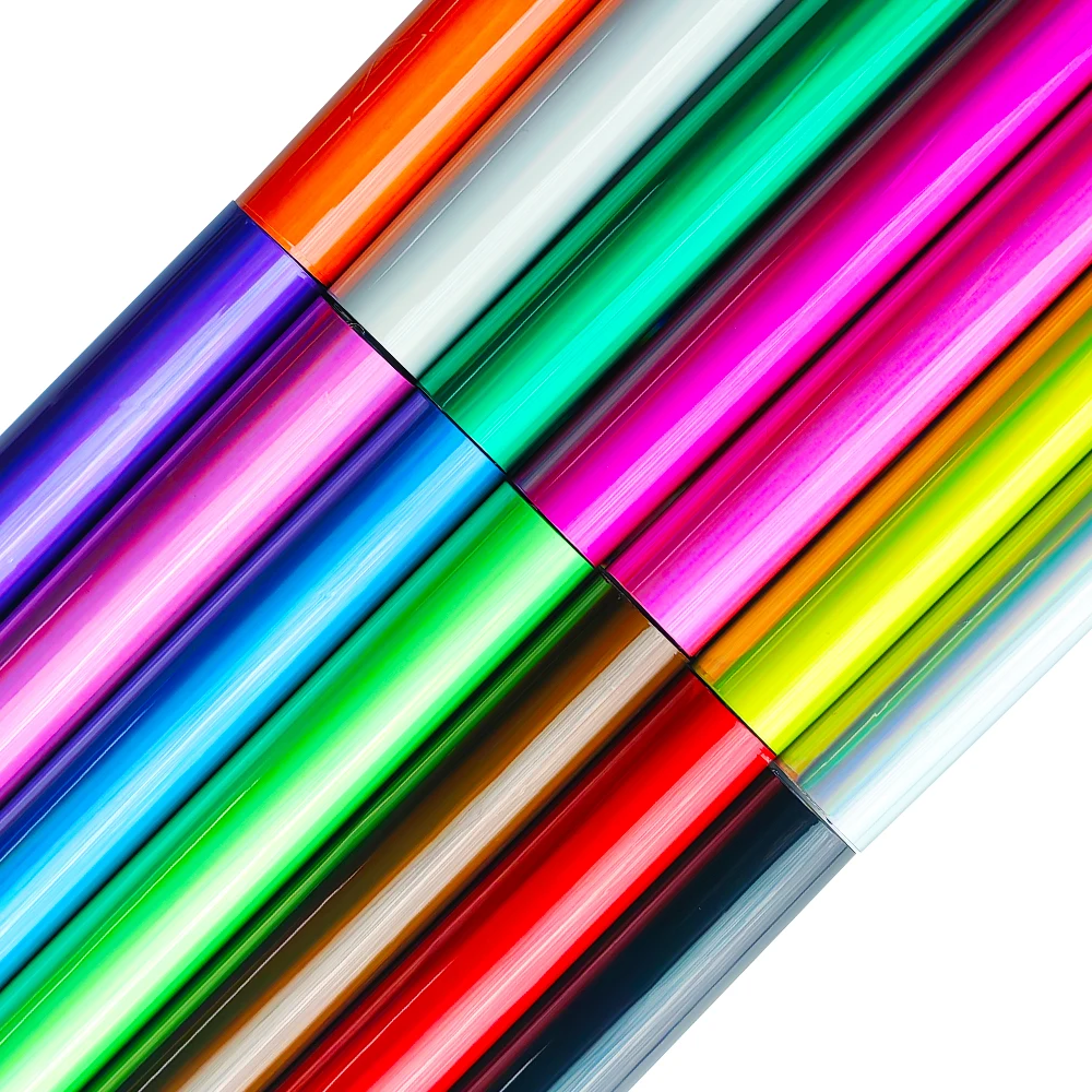 2024 new products Wholesale Solid color laser PVC film jelly vinyl  for the production of coin purse handbag