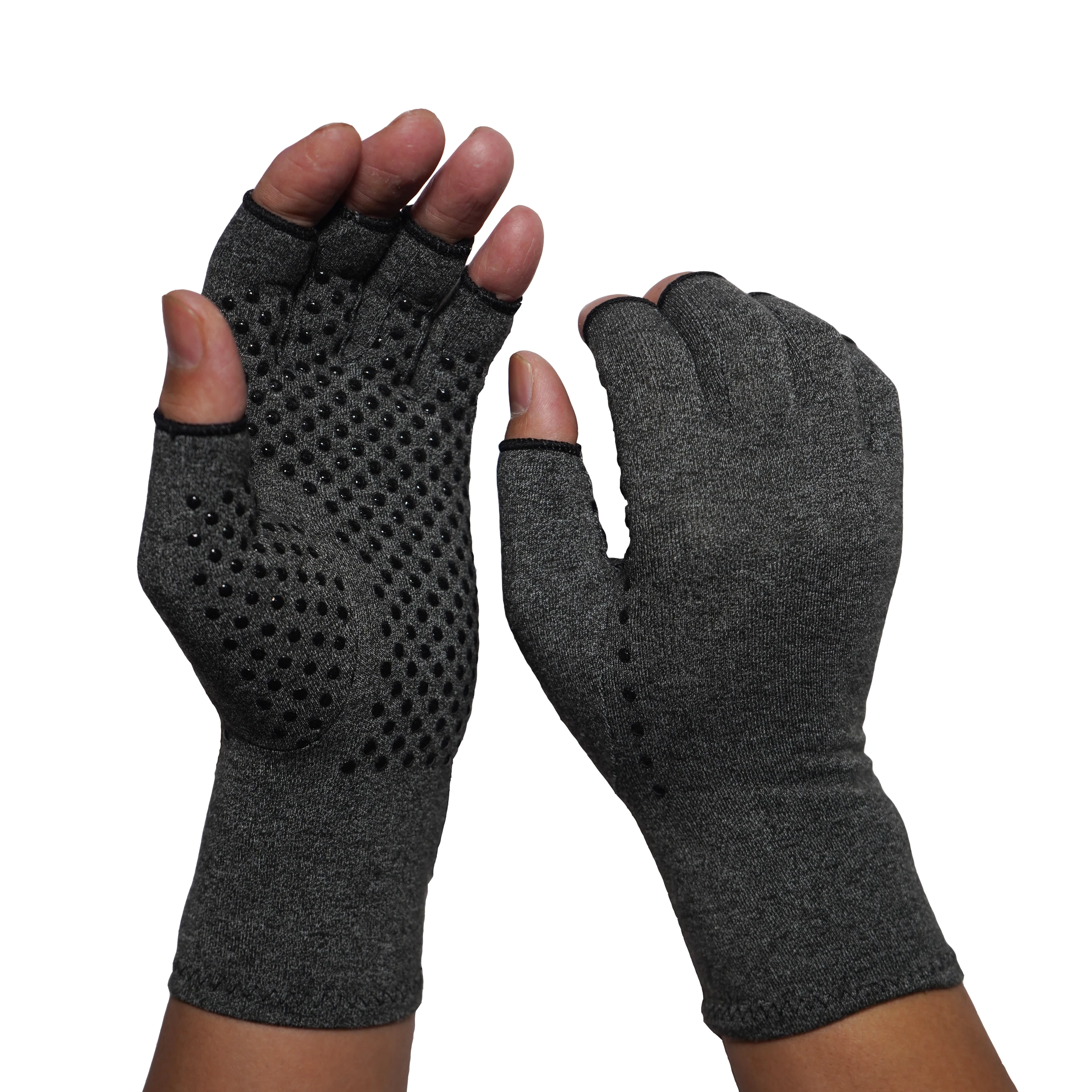 Open Finger Hand Gloves for Rheumatoid and Osteoarthritis Arthritic Joint Pain Relief for Computer Typing
