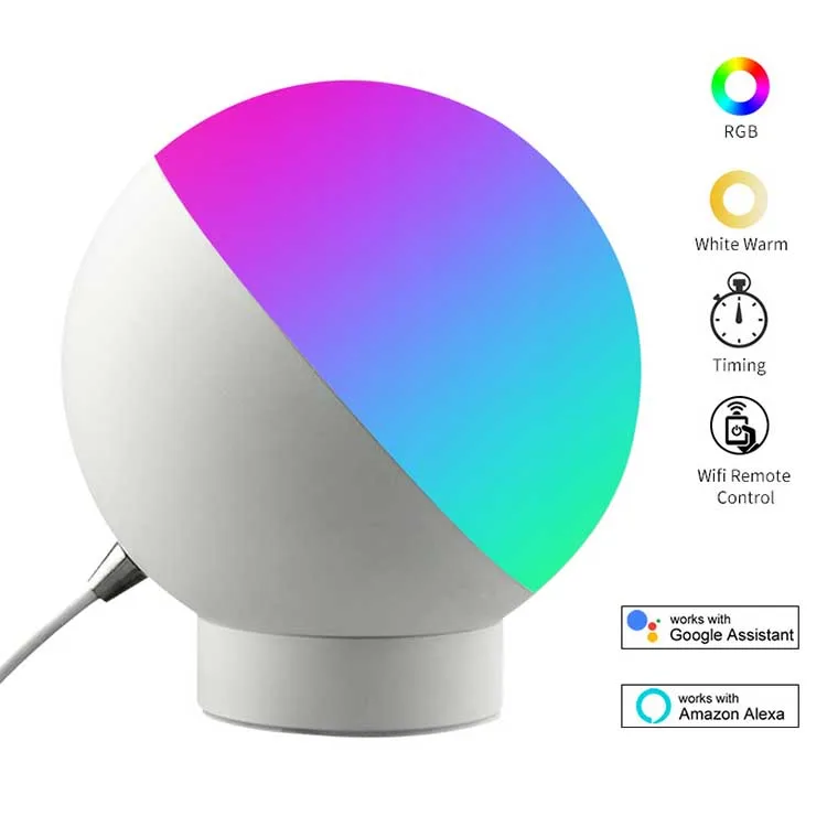 Amazon Echo Alexa Google home tuya APP remote control Wireless WIFI color change smart eye protection table lamp