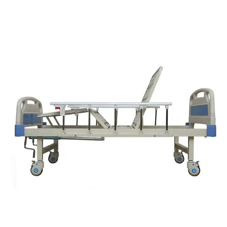 China Mechanical Two Function Height Adjustable Hospital Medical Patient Bed
