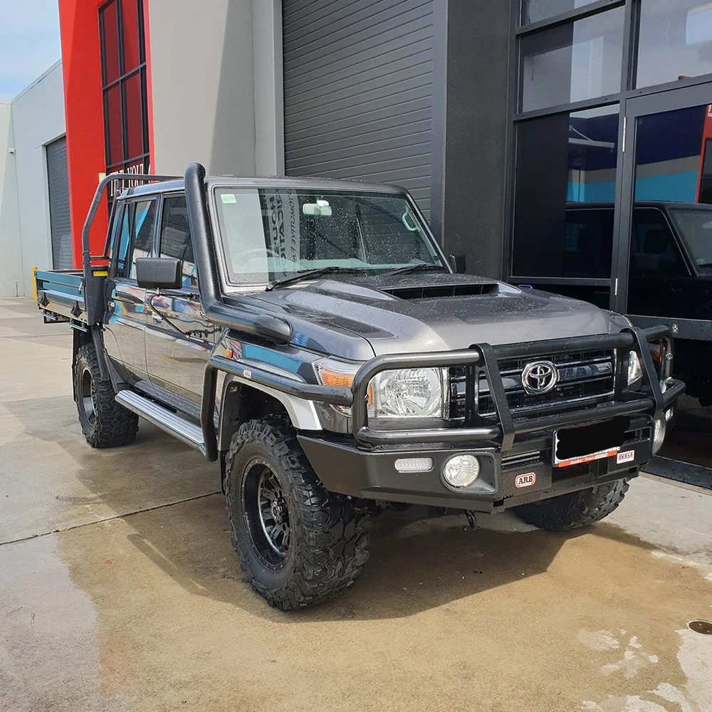 Pickup Trunk Black Stainless Car Snorkel For Toyota Land Curiser 76 78 79 High Quality 4x4 Car Accessories Air Intake Snorkel