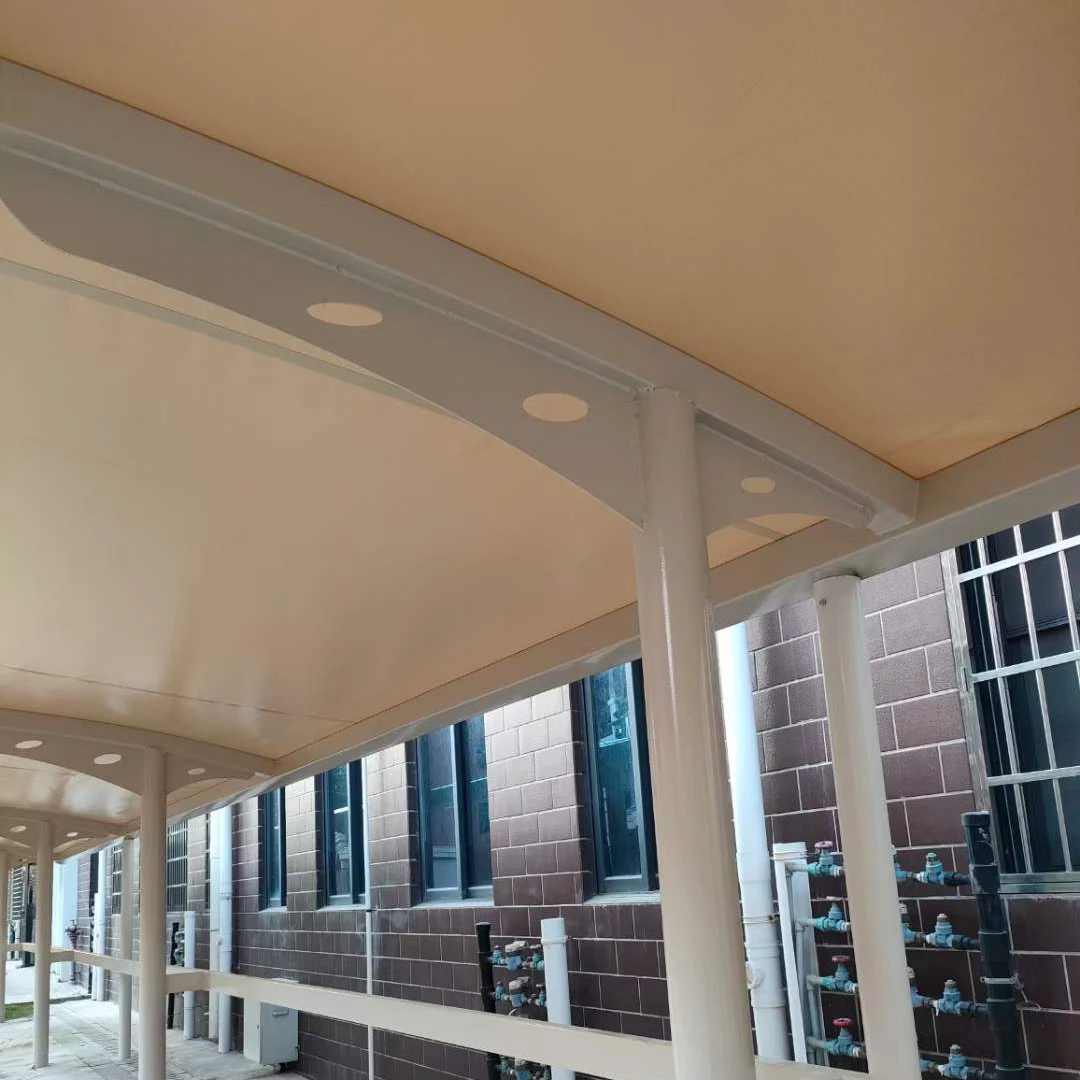High stretch PVDF colours membrane fabric canopy for carport roof