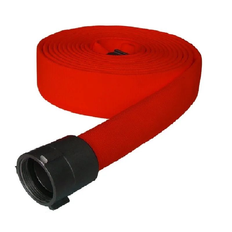 High Quality Fire Firefighting Equipment 1.5 Inch manufacturer fire hose coupling 30m 8bar PVC Lining single jacket fire hose