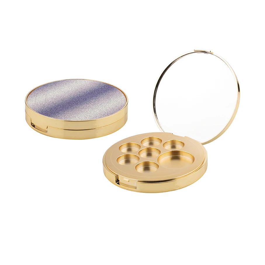 Luxury 2 colors rose gold custom eyeshadow palette container private label medical clip board eyeshadow cases