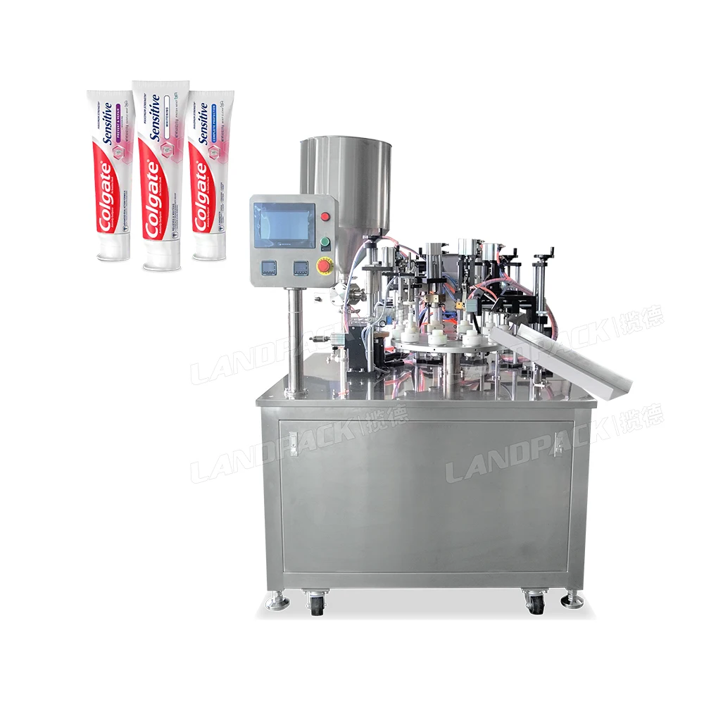 semi-automatic plastic toothpaste tube filling and sealing machine