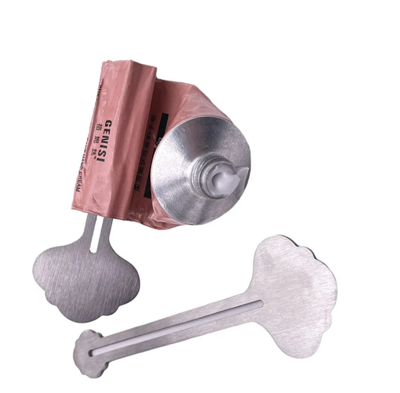 Luxury Metal Stainless Steel Toothpaste Dispenser Cosmetic logo Tube Toothpaste Squeezer