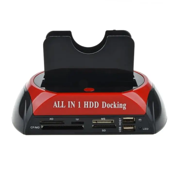 Removable Disk Box Hard Disk Base Backup Multi-function Hard Disk Base Card Reader HUB USB2.0 IDE/SATA All In One Reader