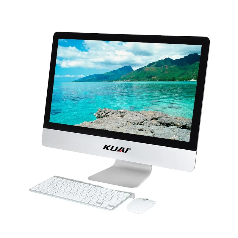 27 inch Core i3 i5 i7 Silver AIO Monoblock For Business Desktop All in One Computer