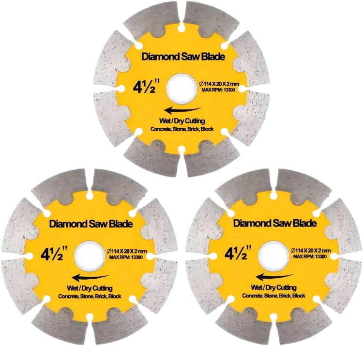 Aron 4.5inch HOT PRESS diamond saw blade for granite stone concrete protection tooth circular saw blade