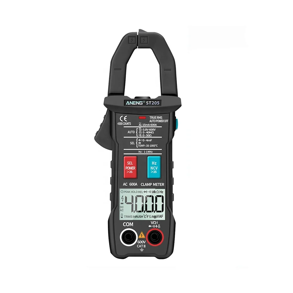 High quality Current Clamp DC/AC Intelligent AUTO range meter with temperature tester Digital Clamp Meter Analog Multimeter