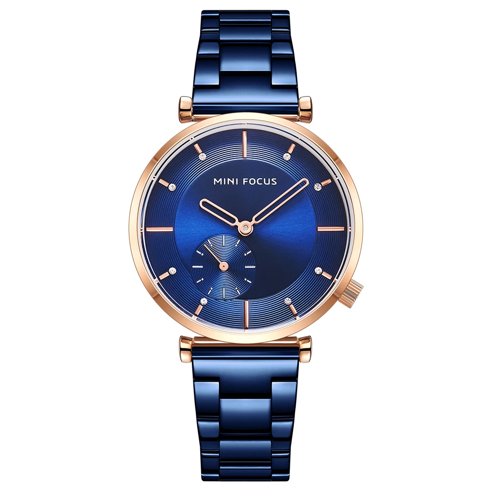 Dropshipping Free Shipping Mini Focus MF0333L Stainless Steel Ladies Watches Quartz Wrist Watch for Women