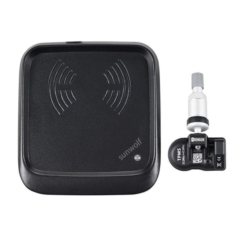 Each tire pressure sensor programmer delivers Four 433mhz+ 315HMZ 2-in-1 universal programmable tire pressure sensors for TPMS