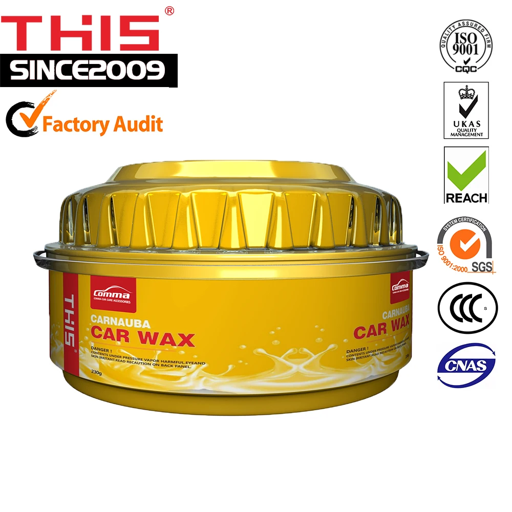 Car care chemicals products cleaning professional paste carnauba car wax polish and shine detailing car wax
