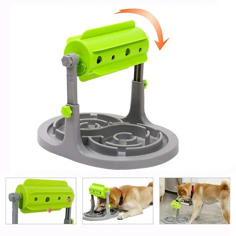 Plastic Food Leaking Rollers Slow Feeder Interactive Puzzle Iq Cats Pet Toy