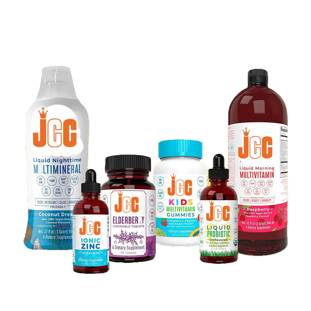 Семейный набор добавок для иммунной системы, поливитаминный пробиотический цинковый десен, медвежьи клетчатки