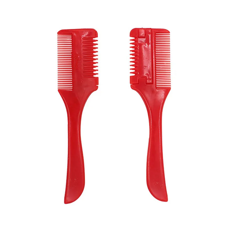 Professional Trimmer Razor Dual Side Cutting Scissors DIY Hair Thinning Comb Slim Haircuts Cutting Tool Blade Barber Cut
