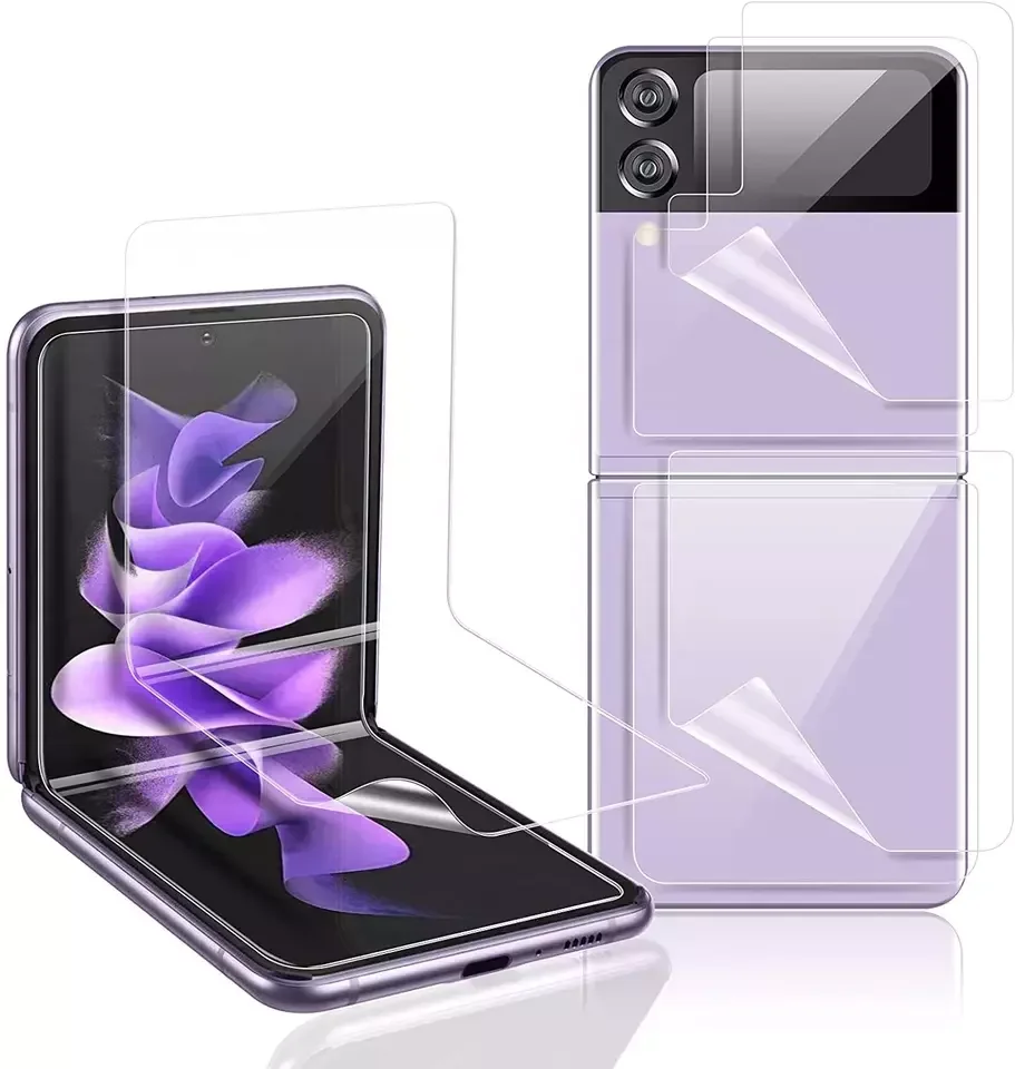 Для Samsung Z Flip 4 защита экрана мобильного телефона прозрачное полное клеевое закаленное стекло