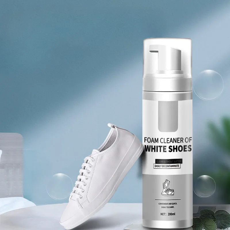 Hot Sale Custom Logo Shoe Cleaning Kit Box White 200 Ml Effective Stain Removal Deep Sneaker Cleaning Foam