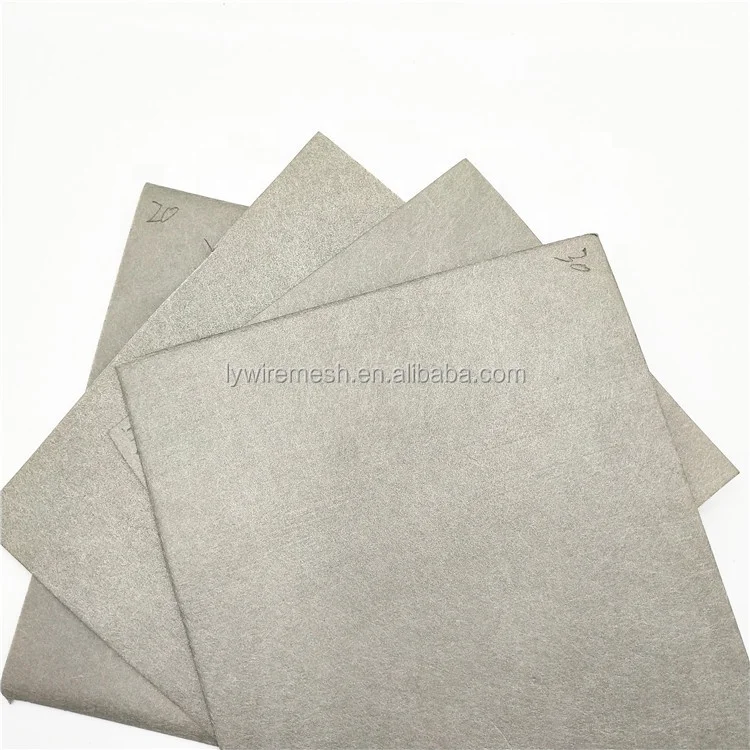 Ultra pure Ni200 Ni201 fiber 5um 10 micron 20 micro Non-woven sintered nickel fiber felt