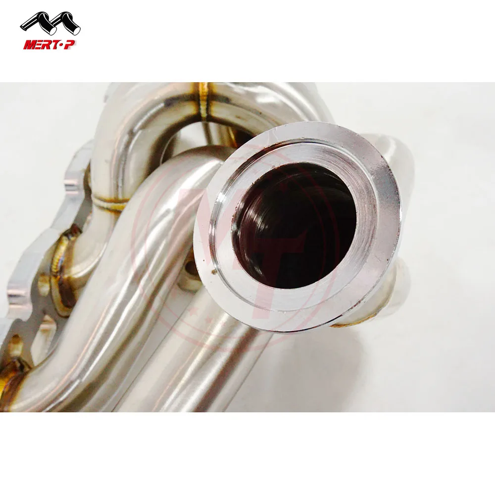 
Mertop SS 304 3mm Exhaust Turbo Manifold for RB20DET RB25DET Skyline 240sx S13 S14 R31 R32 R33 1989-1998 manifold with Waste Gat 