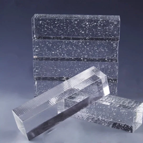 High quality crystal glass blocks glass bricks for for architecture entertainment Venues
