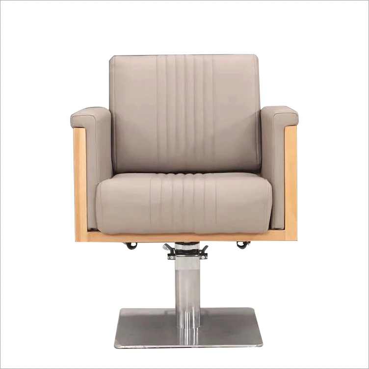 Light Gray Synthetic Leather Hairdressing Chair for Sale