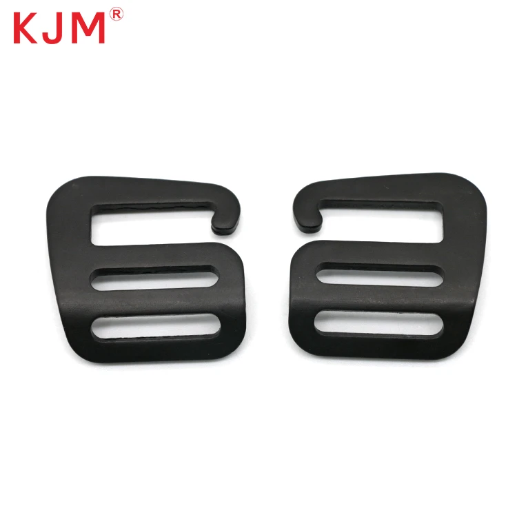 KJM Backpack Webbing Accessories Strap Buckle 20mm 25mm Aluminum Metal G Hook