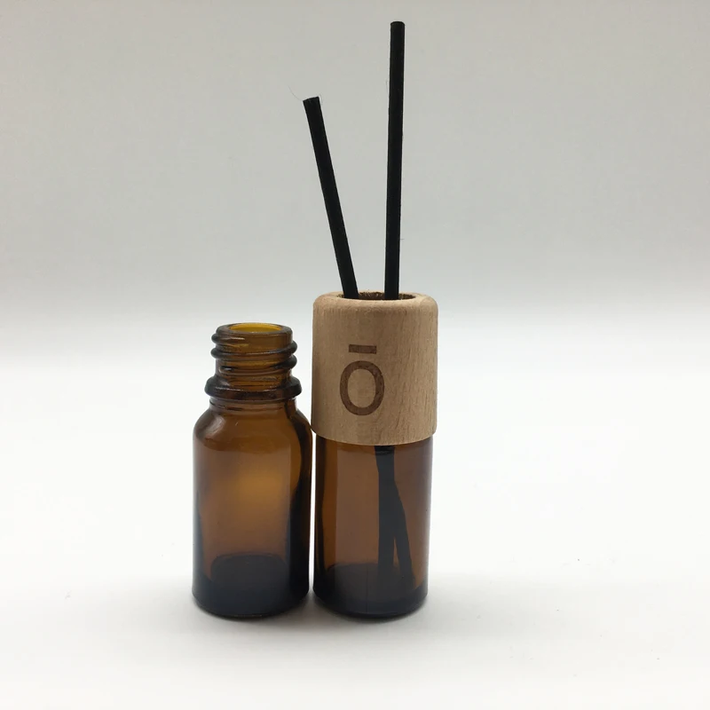 10ml Essential Oil Aromatherapy Aroma Diffuser Bottle Empty Amber Glass Reed Perfume Diffuser Bottle