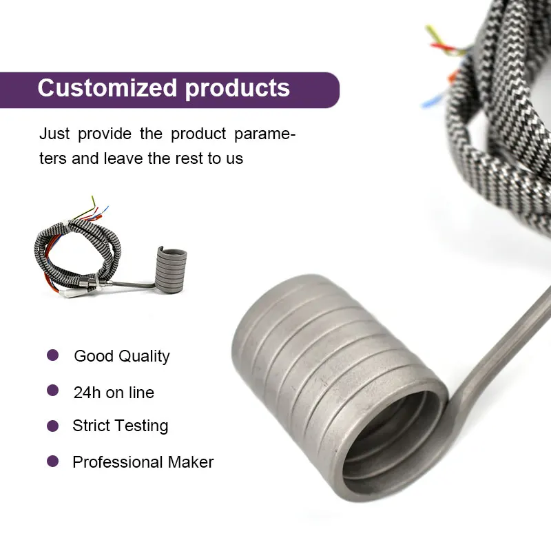 BRIGHT 12V 20mm 1500W 120V Electric Resistance Spring Hot Runner Heating Element Heat Coil Heater For Nozzle