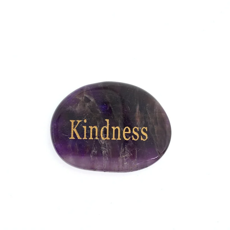 crystal worry stone healing stones craft gemstones gifts amethyst quartz crystal word thumb stones